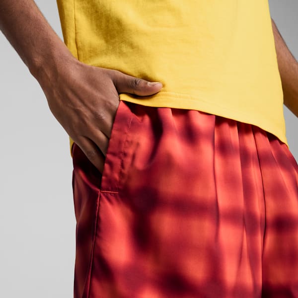 Road To Unity Men's Relaxed Fit 6" Woven Shorts, Red Fire-AOP, extralarge-IND